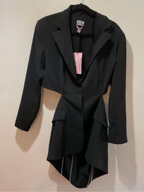 Black Cutout Blazer by Future Collective
